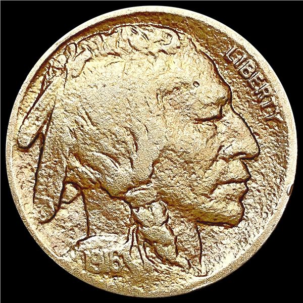 1916-D Buffalo Nickel LIGHTLY CIRCULATED