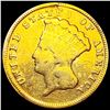 Image 1 : 1854 $3 Gold Piece NICELY CIRCULATED
