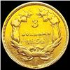 Image 2 : 1854 $3 Gold Piece NICELY CIRCULATED