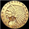 Image 1 : 1915 $2.50 Gold Quarter Eagle CLOSELY UNCIRCULATED