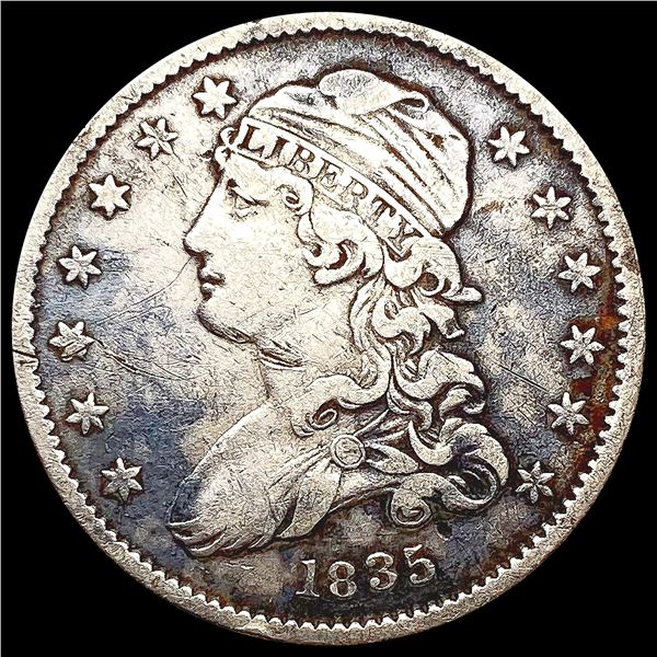 1835 Capped Bust Quarter NICELY CIRCULATED