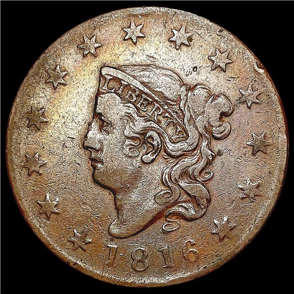 1816 Coronet Head Large Cent LIGHTLY CIRCULATED