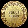 Image 1 : 1952 Wells Texas $5 Token CLOSELY UNCIRCULATED