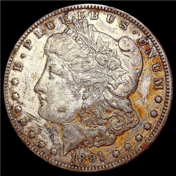 1891-CC Morgan Silver Dollar CLOSELY UNCIRCULATED