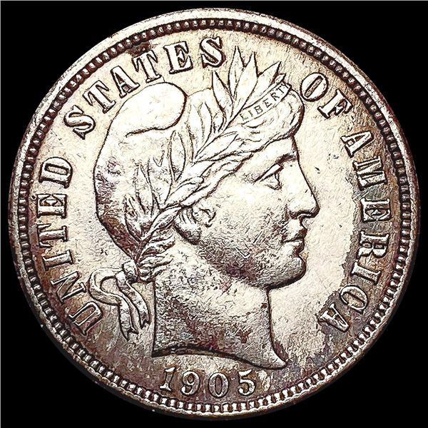 1905-S Barber Dime CHOICE AU