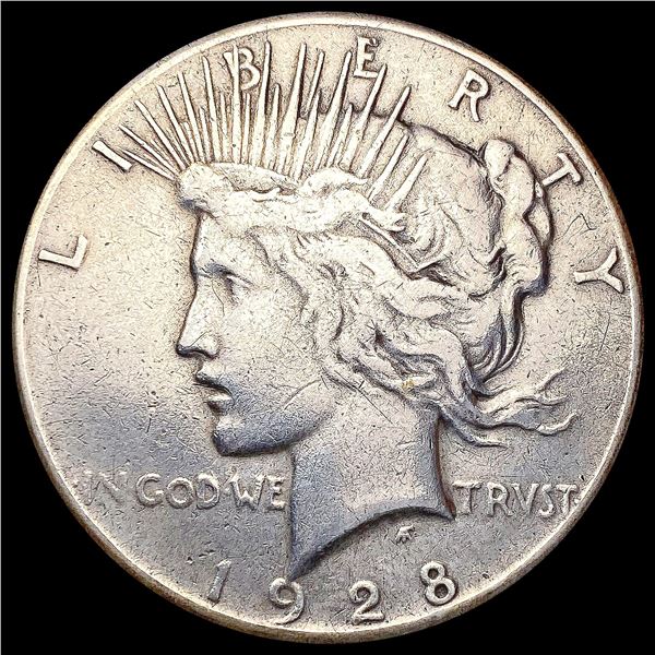 1928 Silver Peace Dollar CLOSELY UNCIRCULATED