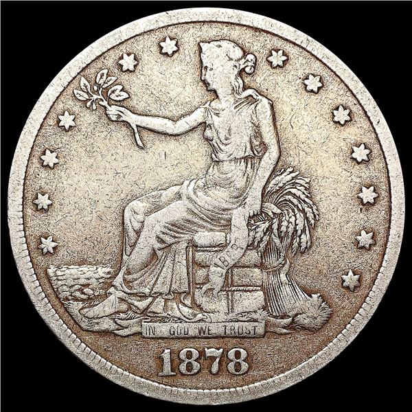 1878-S Silver Trade Dollar LIGHTLY CIRCULATED