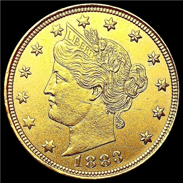 1883 Rackteer Gold Victory Nickel UNCIRCULATED