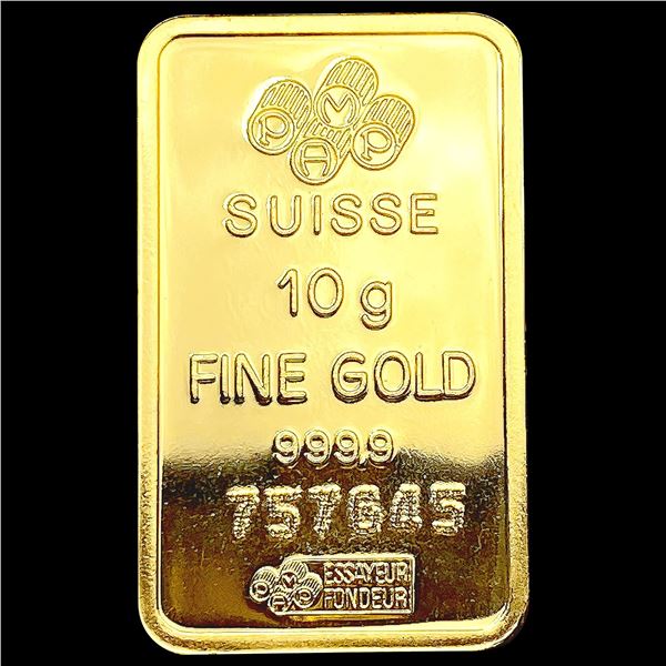 Suisse 10g Gold Bar UNCIRCULATED