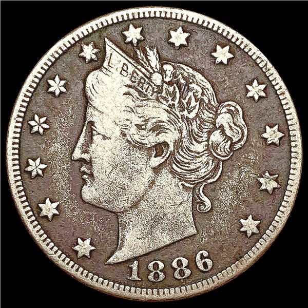 1886 Liberty Victory Nickel NICELY CIRCULATED