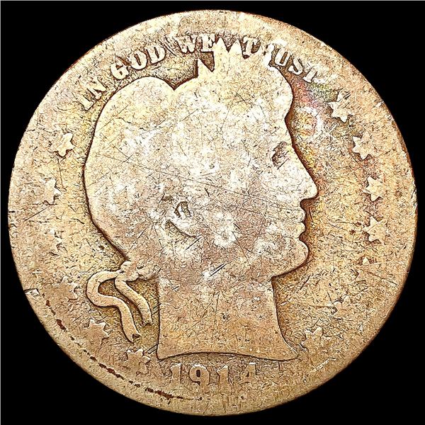 1914-S Barber Quarter NICELY CIRCULATED