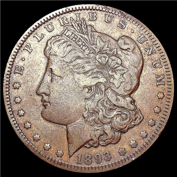 1893 Morgan Silver Dollar NEARLY UNCIRCULATED