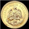 Image 2 : 1945 Mexico .0603oz Gold 2 1/2 Pesos GEM BU