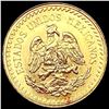 Image 2 : 1945 Mexico .0602oz Gold 2 1/2 Pesos CHOICE BU