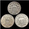 Image 1 : [3] US Shield Nickels [1866, 1882, 1883] CLOSELY U