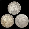 Image 2 : [3] US Shield Nickels [1866, 1882, 1883] CLOSELY U