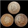 [3] Indian Head Cents [1867, [2] 1868] NICELY CIRC