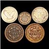 Image 2 : [5] Varied US Coinage [1851, 1854, 1857, 1904, 192