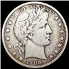 Image 1 : 1906-D Barber Half Dollar NICELY CIRCULATED