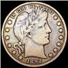Image 1 : 1892 Barber Half Dollar NICELY CIRCULATED