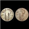 Image 1 : [2] 1927-S Standing Lib Quarters NICELY CIRCULATED