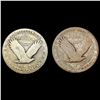Image 2 : [2] 1927-S Standing Lib Quarters NICELY CIRCULATED