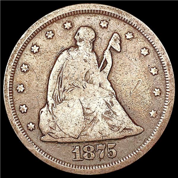 1875-S Twenty Cent Piece NICELY CIRCULATED