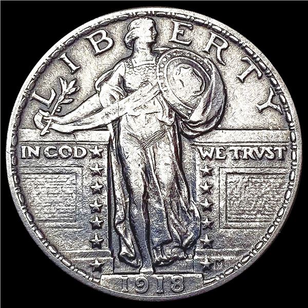 1918 Standing Liberty Quarter CLOSELY UNCIRCULATED