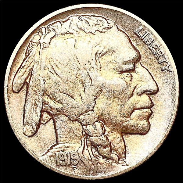 1919-D Buffalo Nickel CLOSELY UNCIRCULATED