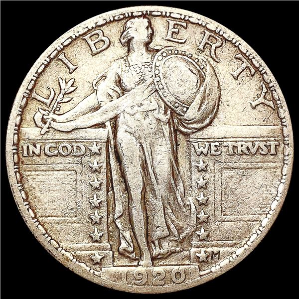 1920 Standing Liberty Quarter LIGHTLY CIRCULATED