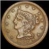 Image 1 : 1857 Braided Hair Half Cent CLOSELY UNCIRCULATED