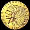 Image 1 : 1912 $2.50 Gold Quarter Eagle CLOSELY UNCIRCULATED