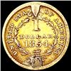 Image 2 : 1854 Rare Gold Dollar HIGH GRADE