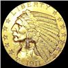 Image 1 : 1911 $5 Gold Half Eagle CLOSELY UNCIRCULATED