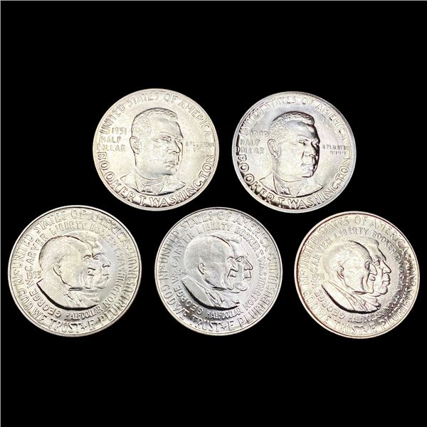 [5] Booker T. Wash Half Dollars [1949-D, [2] 1951,