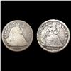 Image 1 : [2] Seated Lib Dimes [1839, 1839-O] NICELY CIRCULA