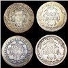 Image 2 : [4] Seated Lib Dimes [1842, 1861,1875, 1891-S] NIC