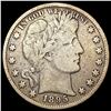 Image 1 : 1895 Barber Half Dollar NICELY CIRCULATED