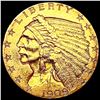 Image 1 : 1909 $2.50 Gold Quarter Eagle CLOSELY UNCIRCULATED
