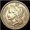 Image 1 : 1868 Nickel Three Cent CLOSELY UNCIRCULATED