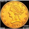 Image 1 : 1891-CC $10 Gold Eagle UNCIRCULATED