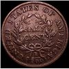 Image 2 : 1805 Small 5, Stems Draped Bust Half Cent LIGHTLY