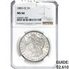 Image 1 : 1883-CC Morgan Silver Dollar NGC MS66