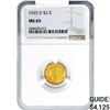 Image 1 : 1925-D $2.50 Gold Quarter Eagle NGC MS65