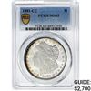 Image 1 : 1881-CC Morgan Silver Dollar PCGS MS65