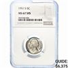 Image 1 : 1951-S Jefferson Nickel NGC MS67 5FS
