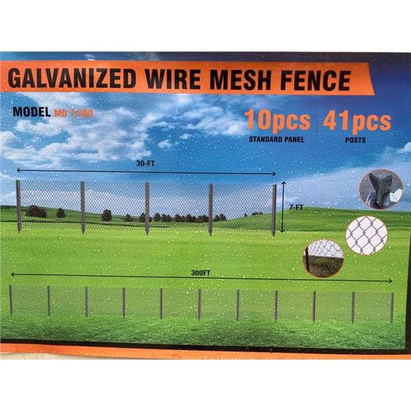 2023 Diggit 656' Galvanized Wire Mesh Fence-Unused