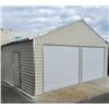 Image 3 : TMG Industrial 21'x19' Double Garage Metal Shed-Unused