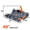 Image 3 : TMG Industrial 48" Stone Burier 3 Point Rotary Tiller-Unused