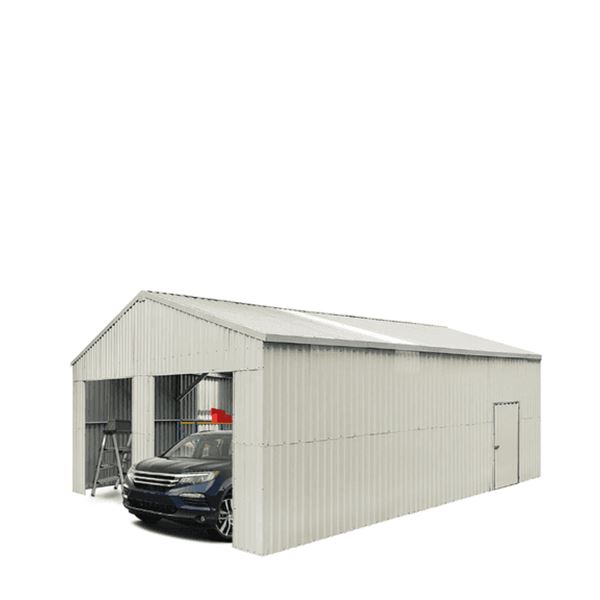 TMG Industrial 25'x33' Double Garage Metal Barn Shed-Unused